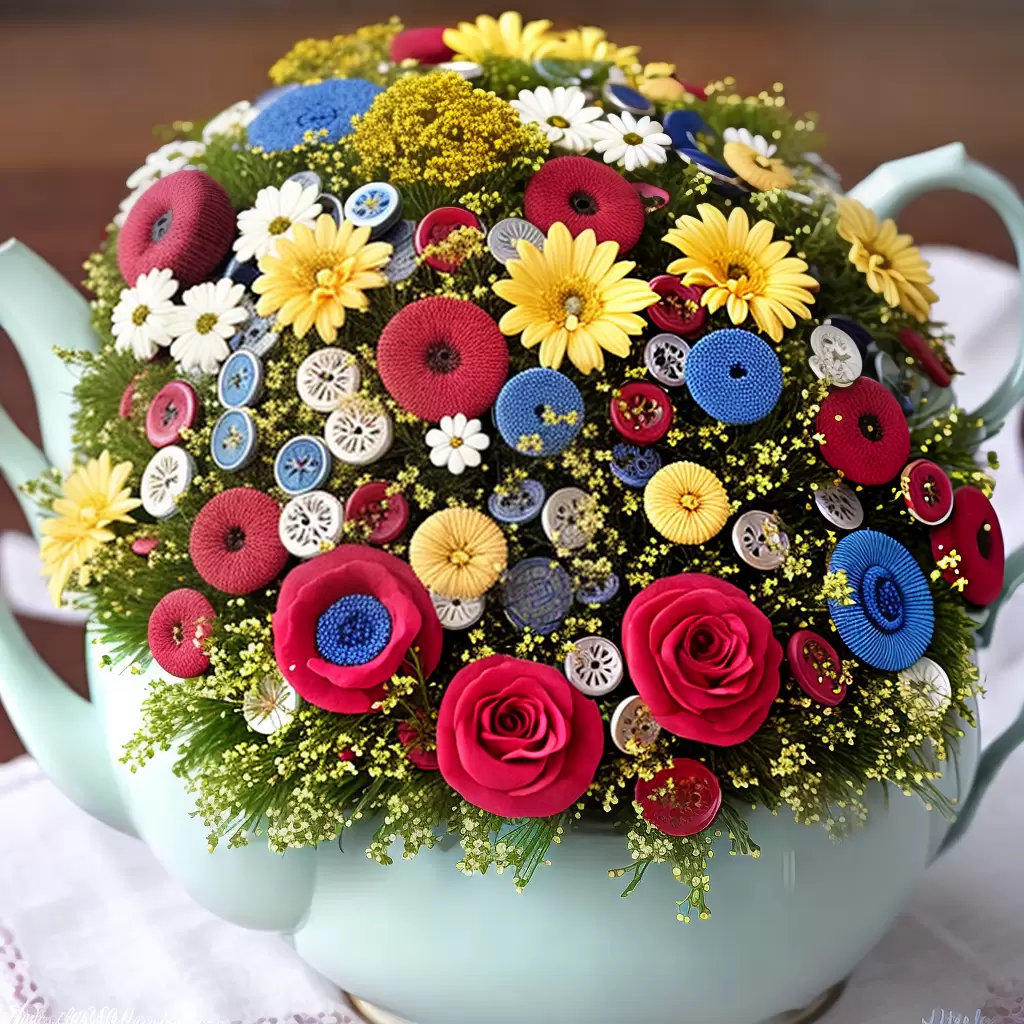 A ARTE de criar flores com botões: guia passo a passo