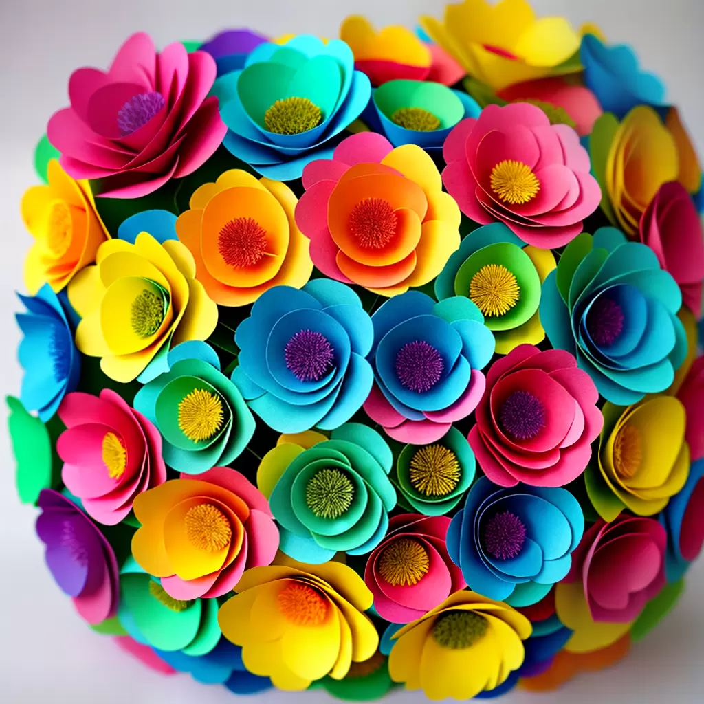 Fotos flores papel artesanal guia diy