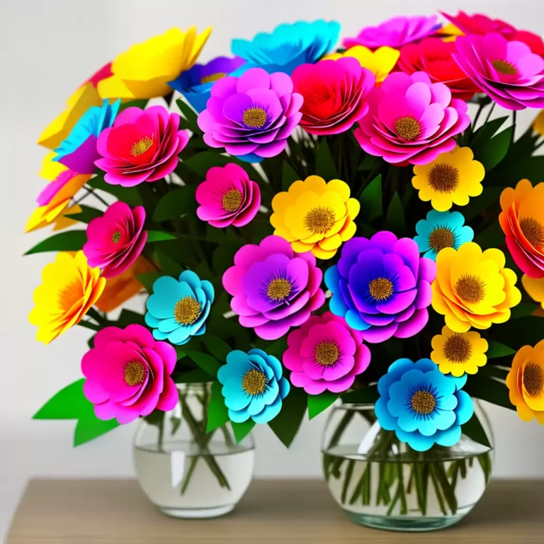 Crie um CENTRO de mesa com flores de papel para casamentos