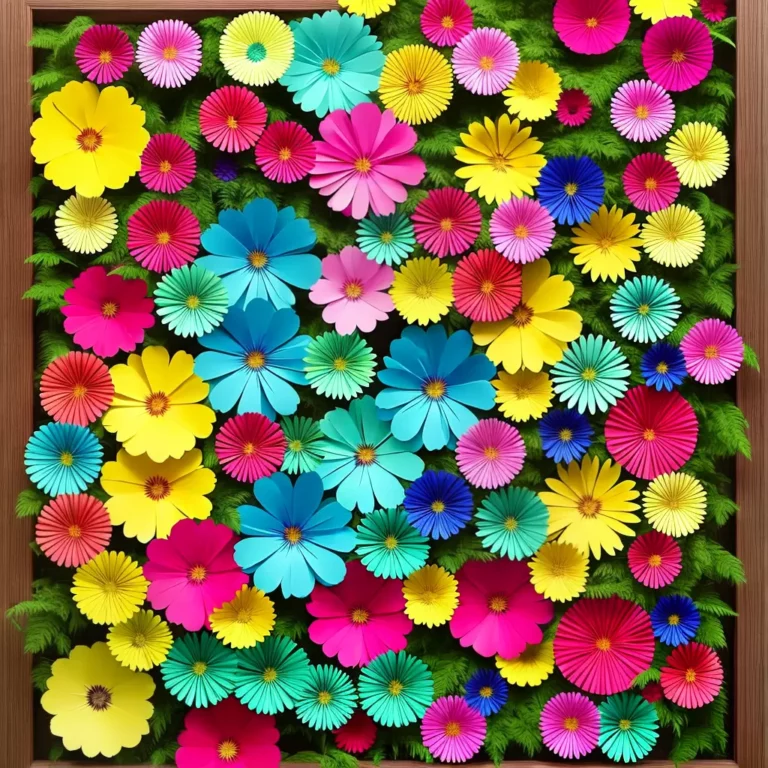 DIY: CRIE seu próprio jardim vertical com flores de papel