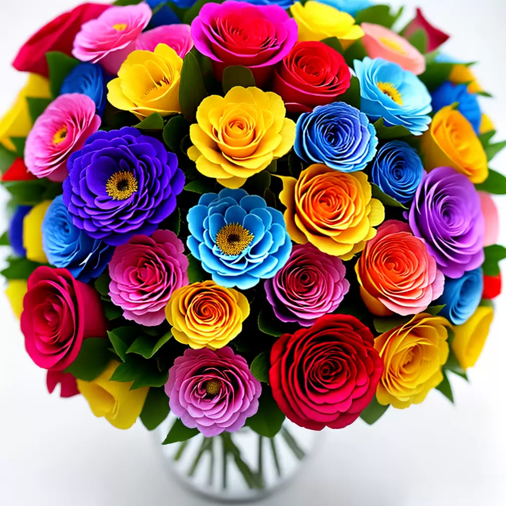 Fotos flores pano coloridas artesanato 2