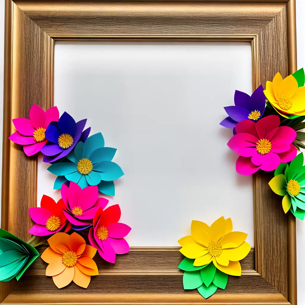 Fotos quadro flores papel artesanal decoracao
