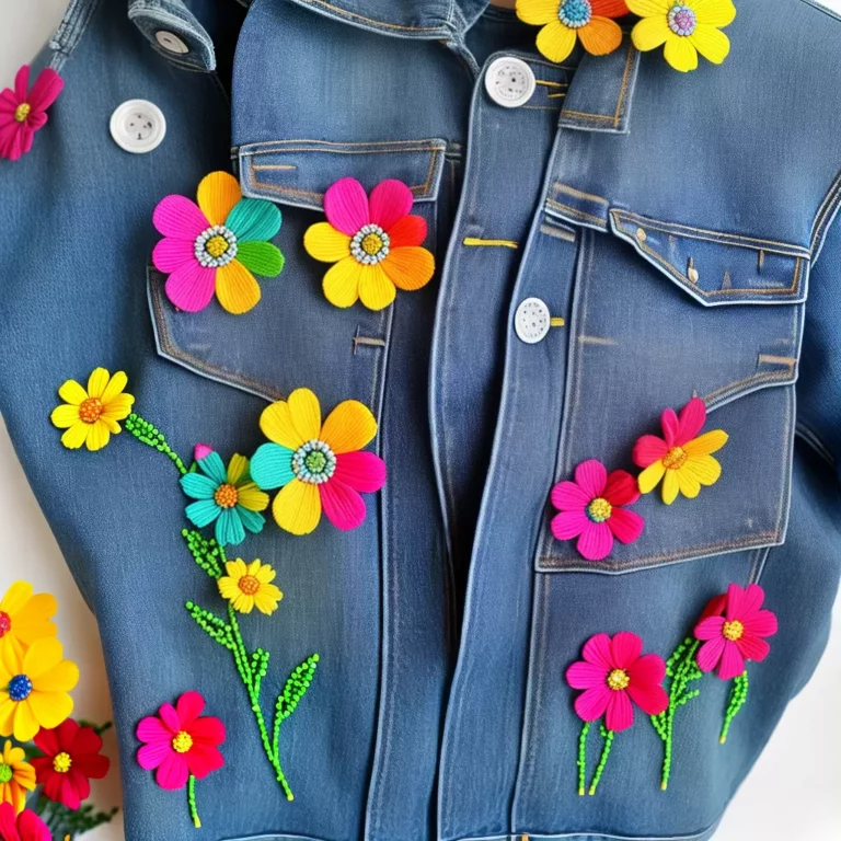 DECORE suas roupas com flores de miçangas: passo a passo