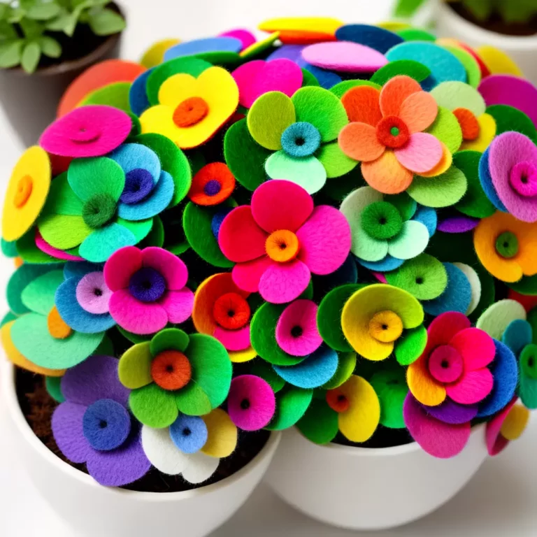 DIY: Como criar um JARDIM de flores de feltro