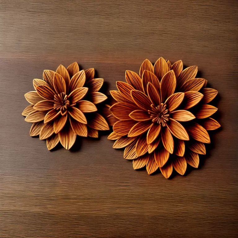 A ARTE de criar lindas flores de madeira