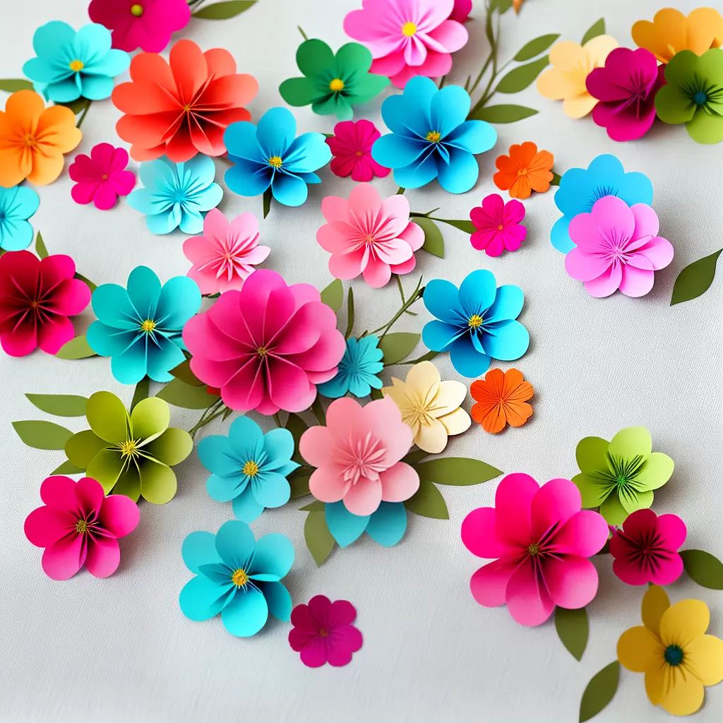Fotos marcador livro flores papel diy 2