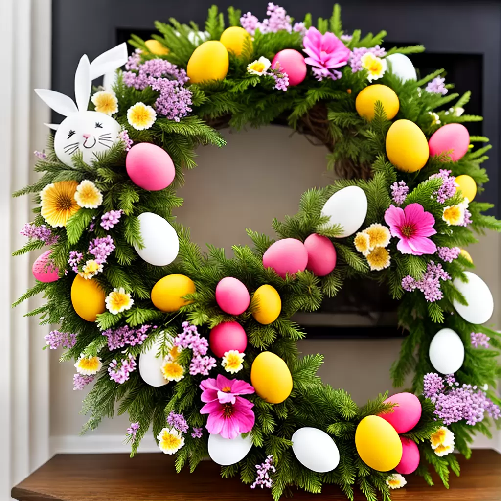 Fotos decoracao pascoa sala coelho wreath