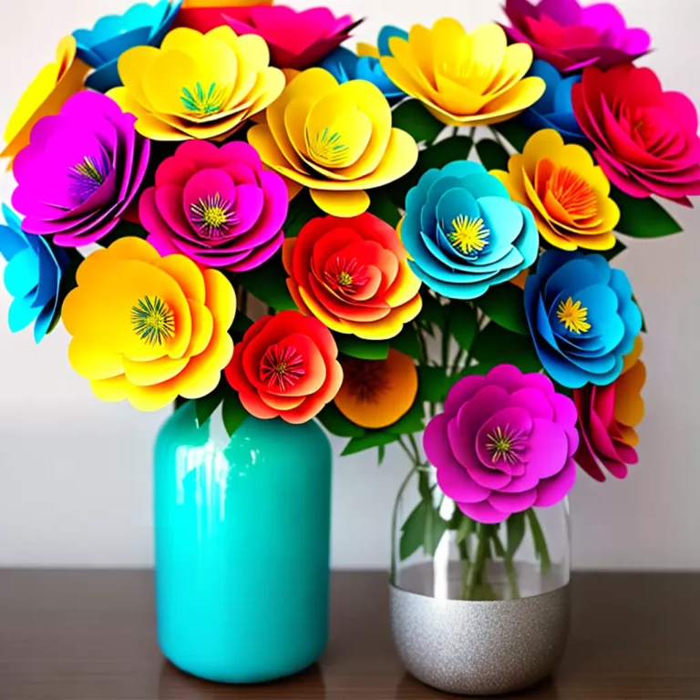CRIE um lindo vaso de flores de papel: passo a passo