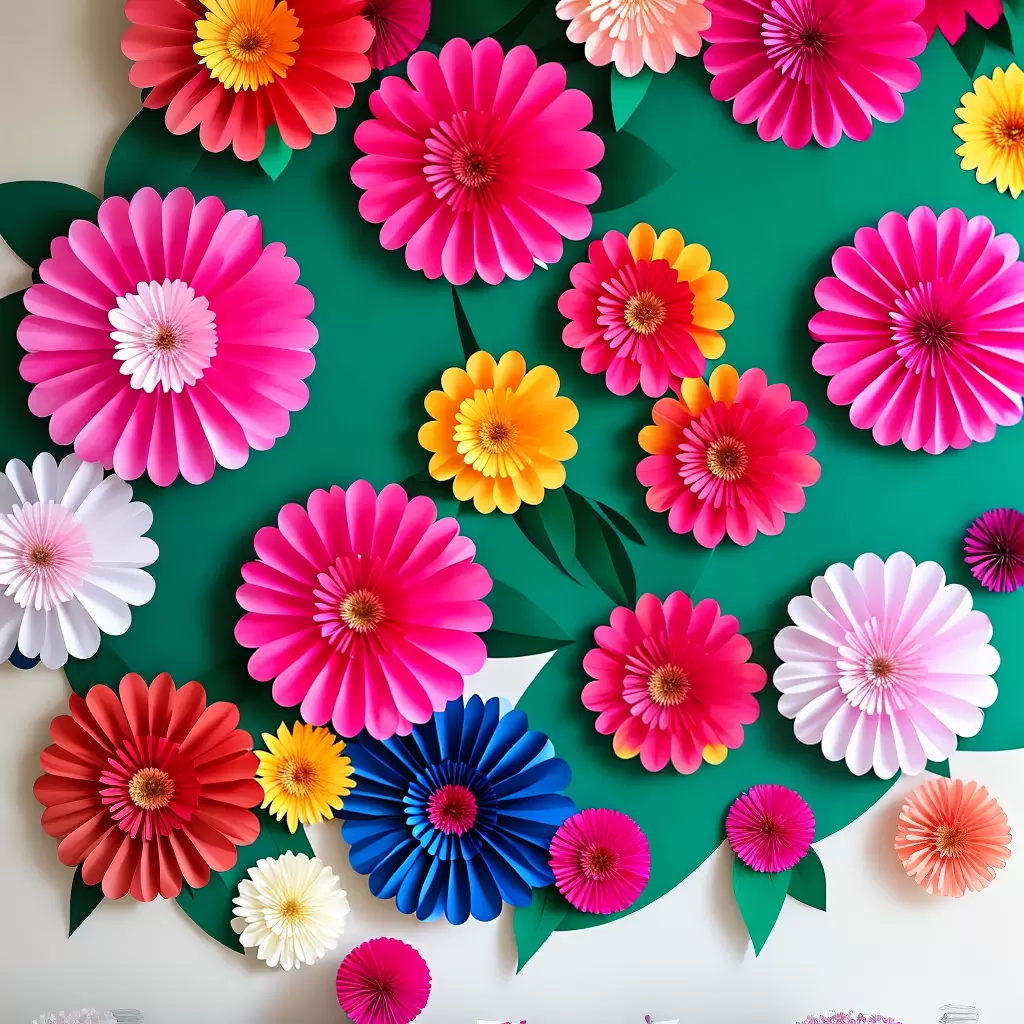 Fotos flores papel fundo festa diy
