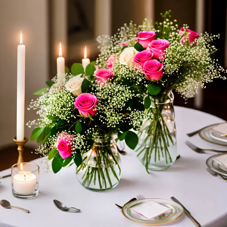Como CRIAR centros de mesa com flores para casamentos