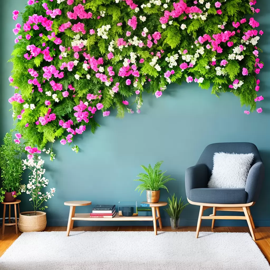 Fotos parede flores vibrantes decoracao