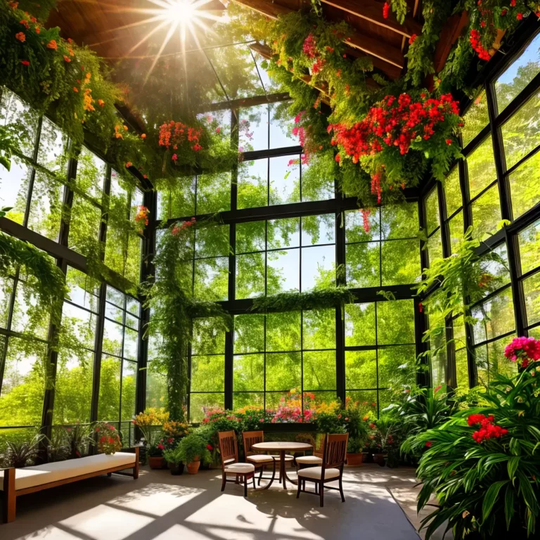 CRIE um jardim de inverno interno com flores coloridas