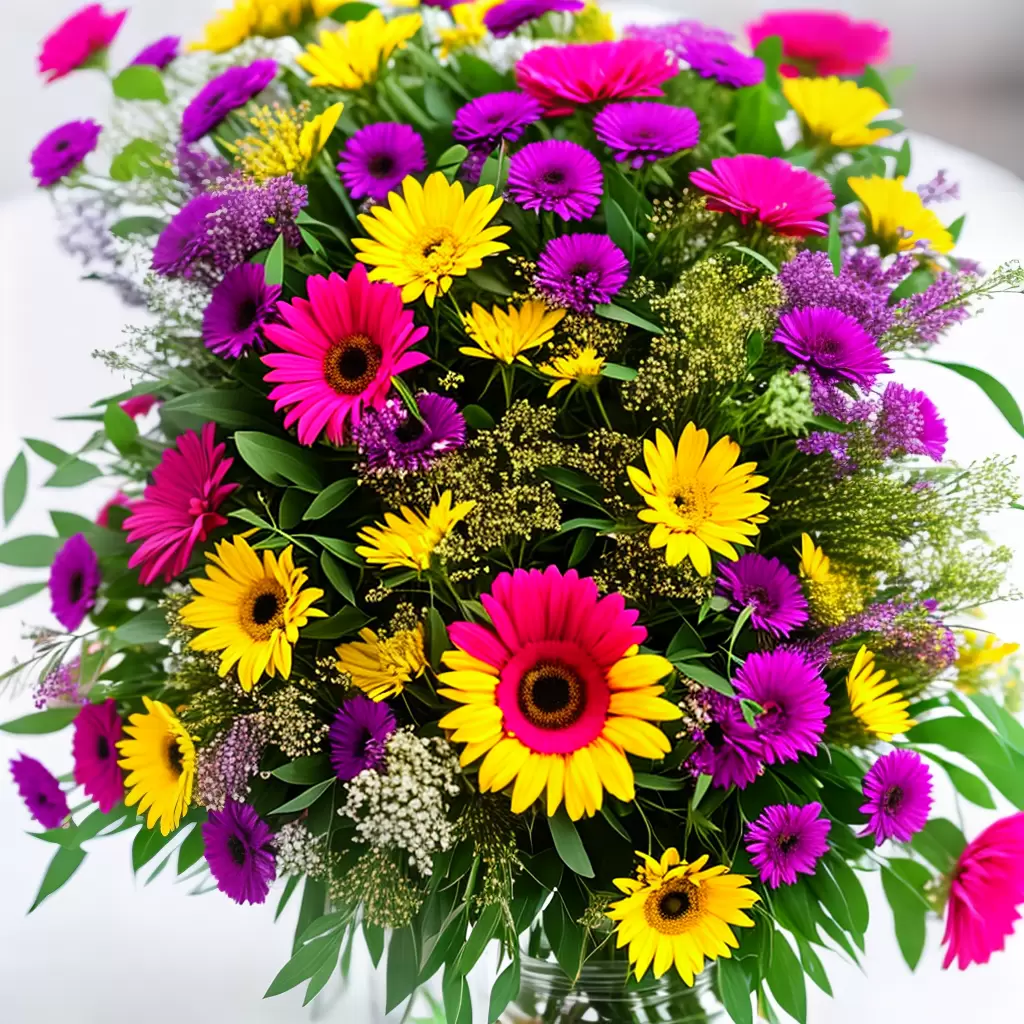 Fotos flores coloridas jarra wreaths garlands