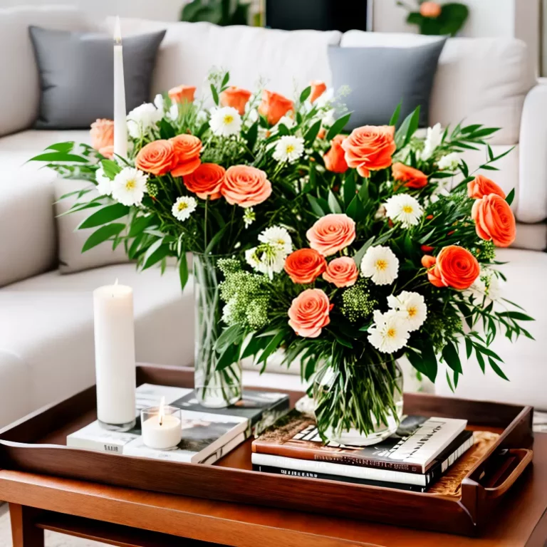 Como DECORAR a mesa de centro com flores: guia passo a passo