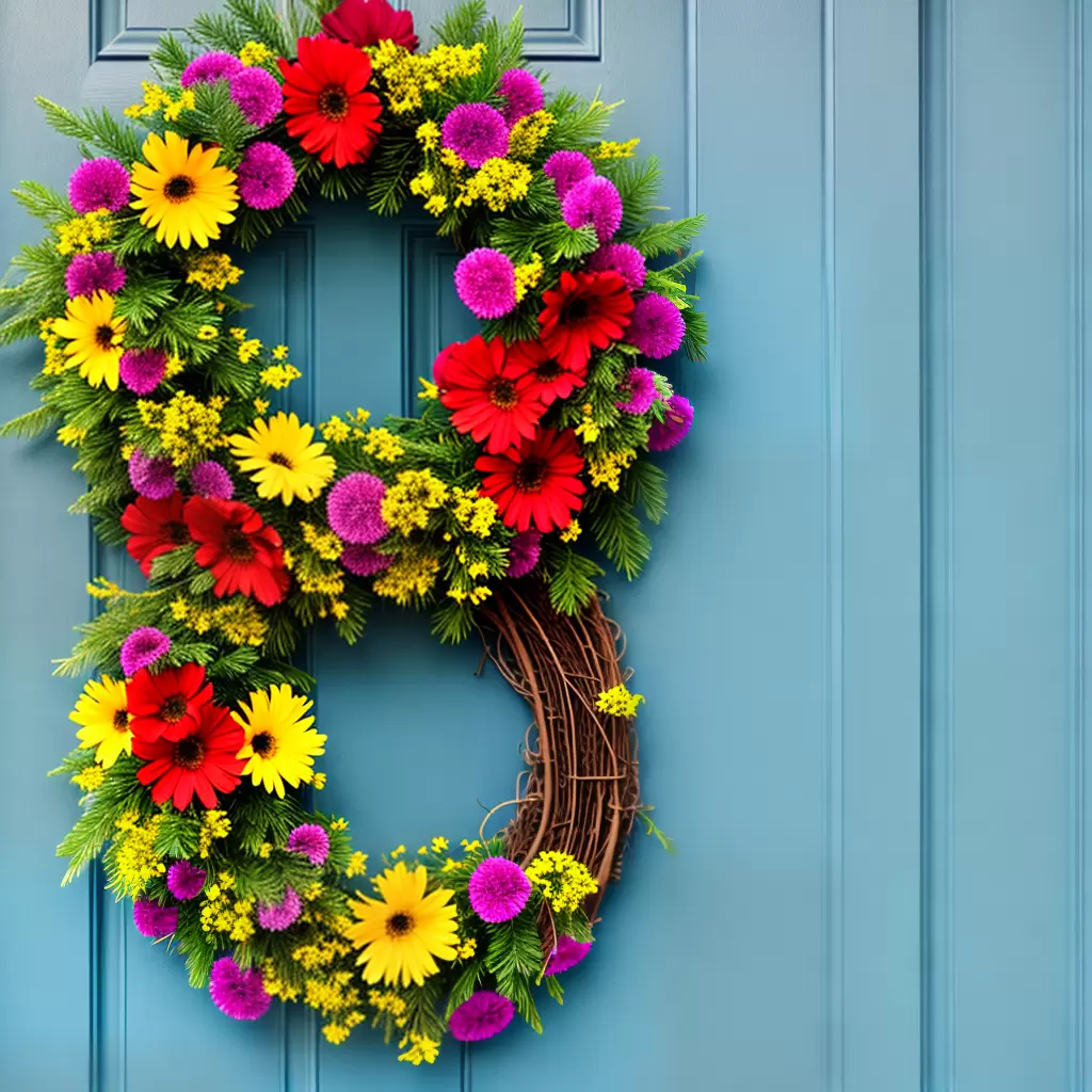 Fotos coroa flores porta convidativa