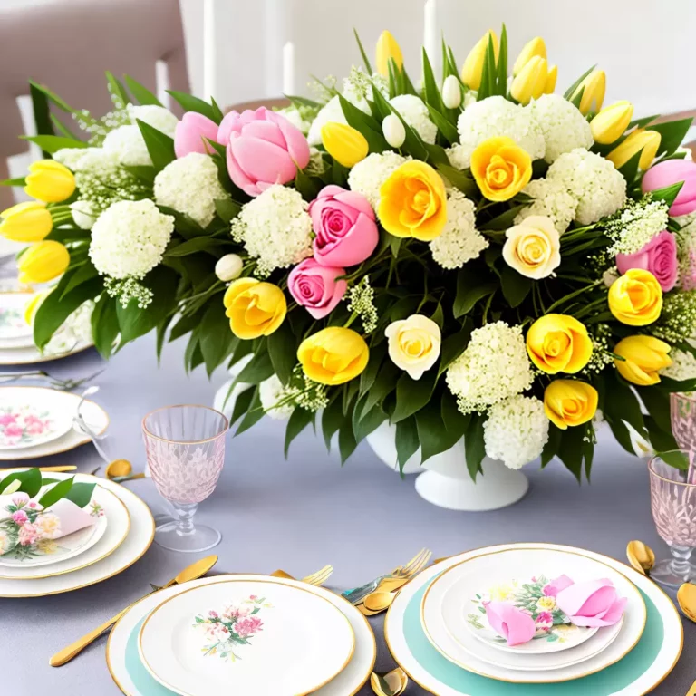 DECORAÇÃO com flores para a Páscoa: Ideias criativas