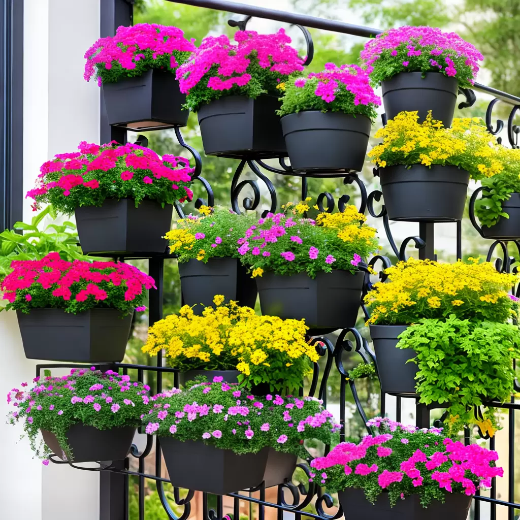 Fotos flores coloridas variedade plantas balconeira