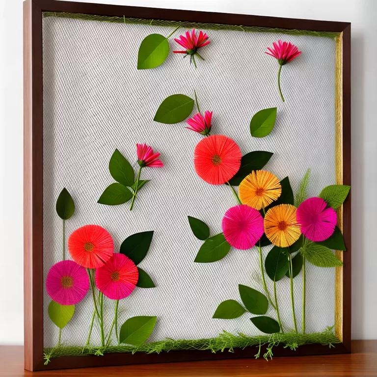Como FAZER um painel de flores para o quarto: passo a passo