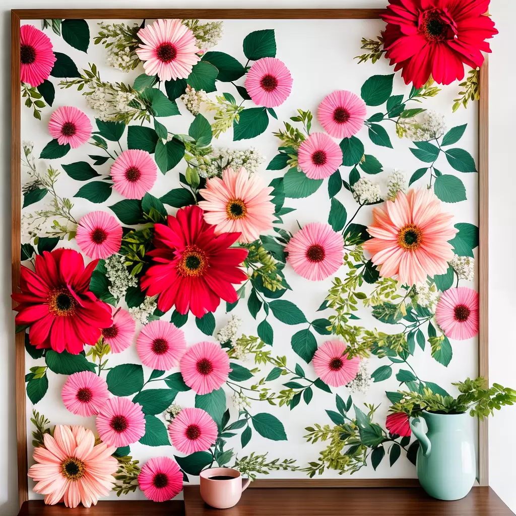 Fotos painel flores quarto diy