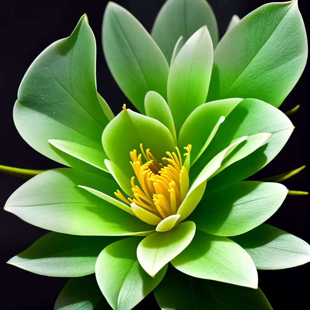 Fotos flor jade rara petala verde