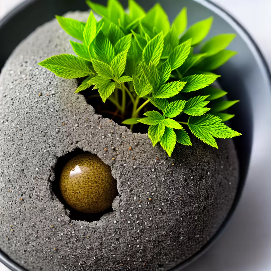 Fotos planta bola seca agua cresce