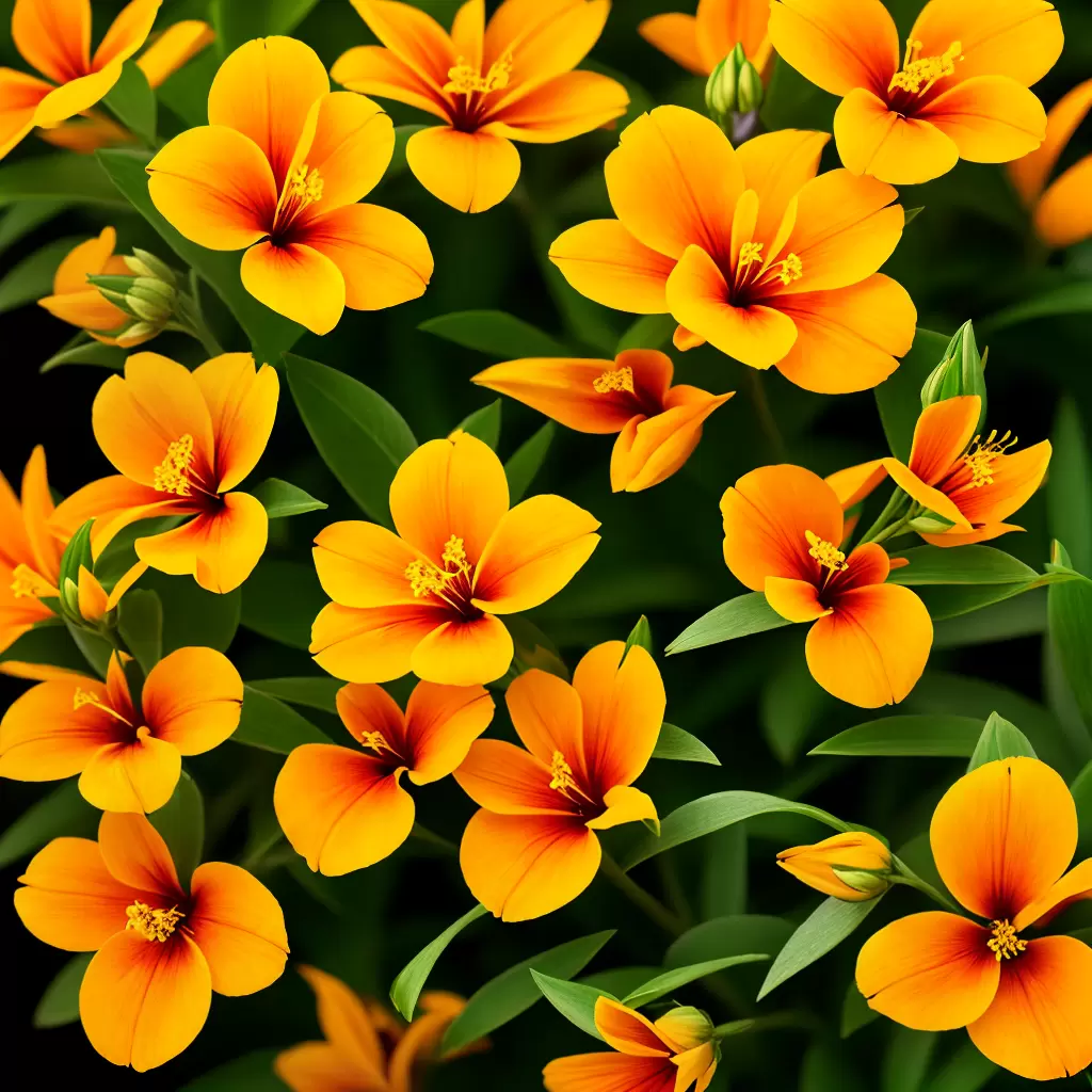 Fotos snapdragon laranja folhagem detalhes