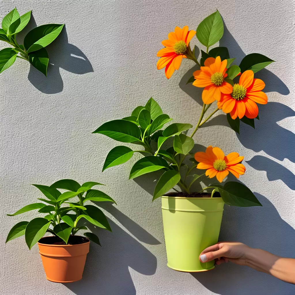 Fotos flor laranja janela maos cuidado