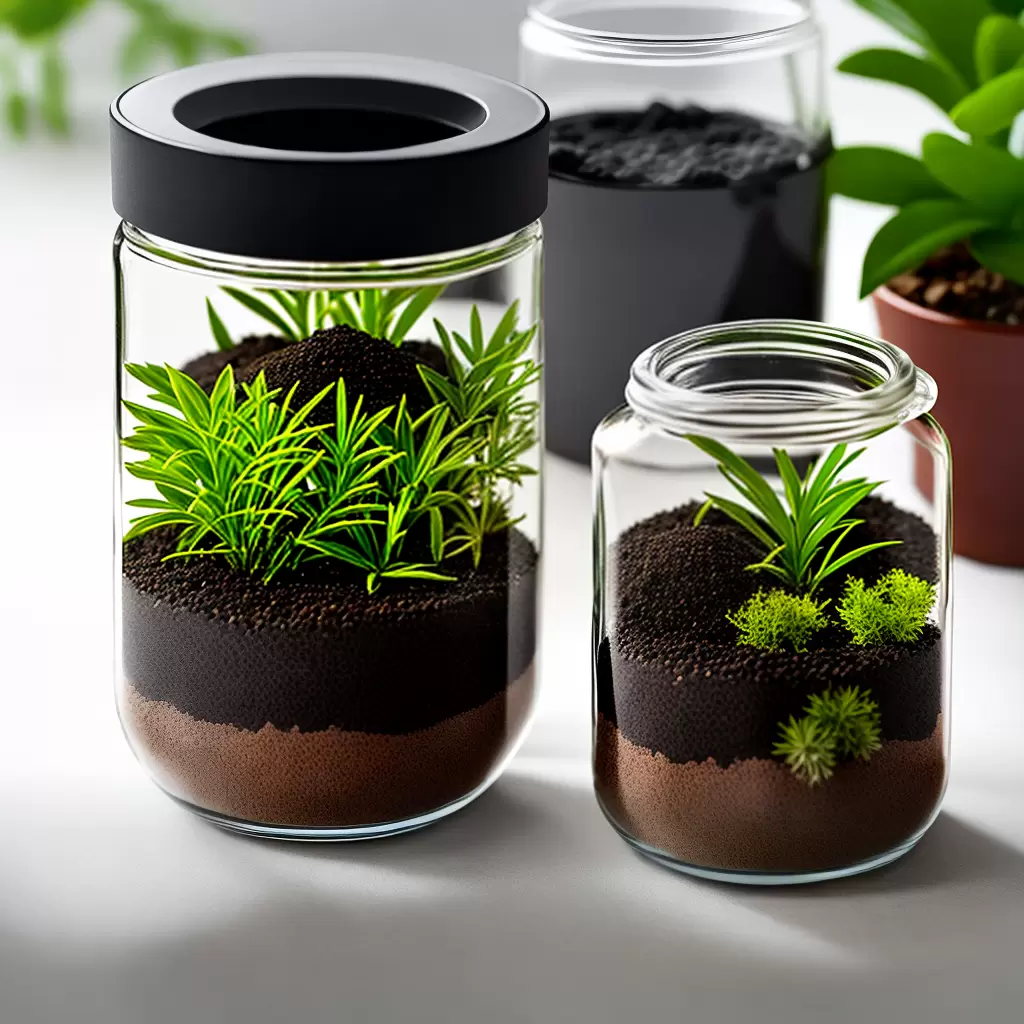 Fotos terrario vidro pedras carvao plantas