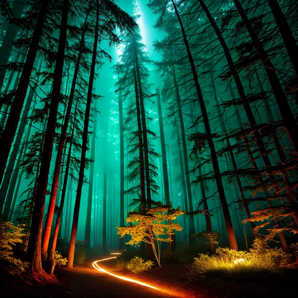 Fotos floresta bioluminescente magica natureza Fotos floresta bioluminescente magica natureza