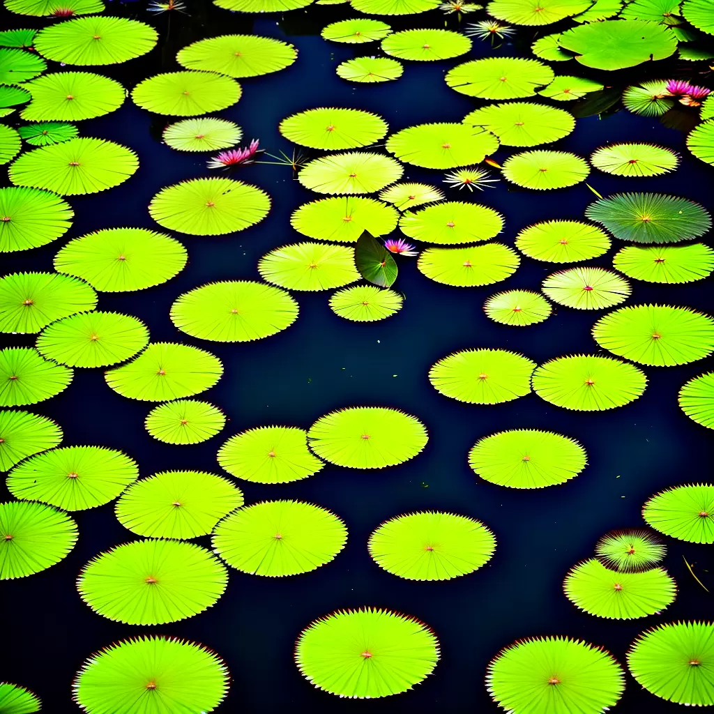 Fotos nenufar verde lago tranquilo