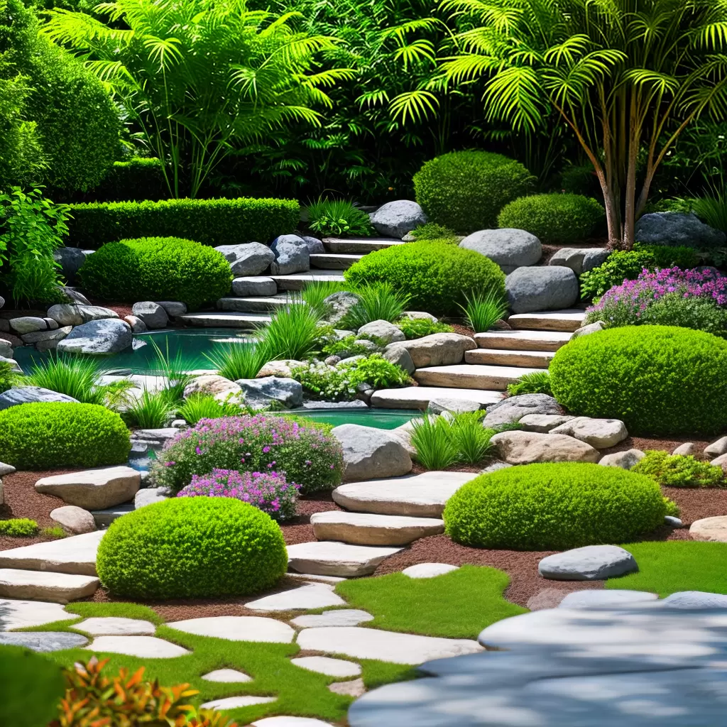 Fotos jardim rocha japones serenidade