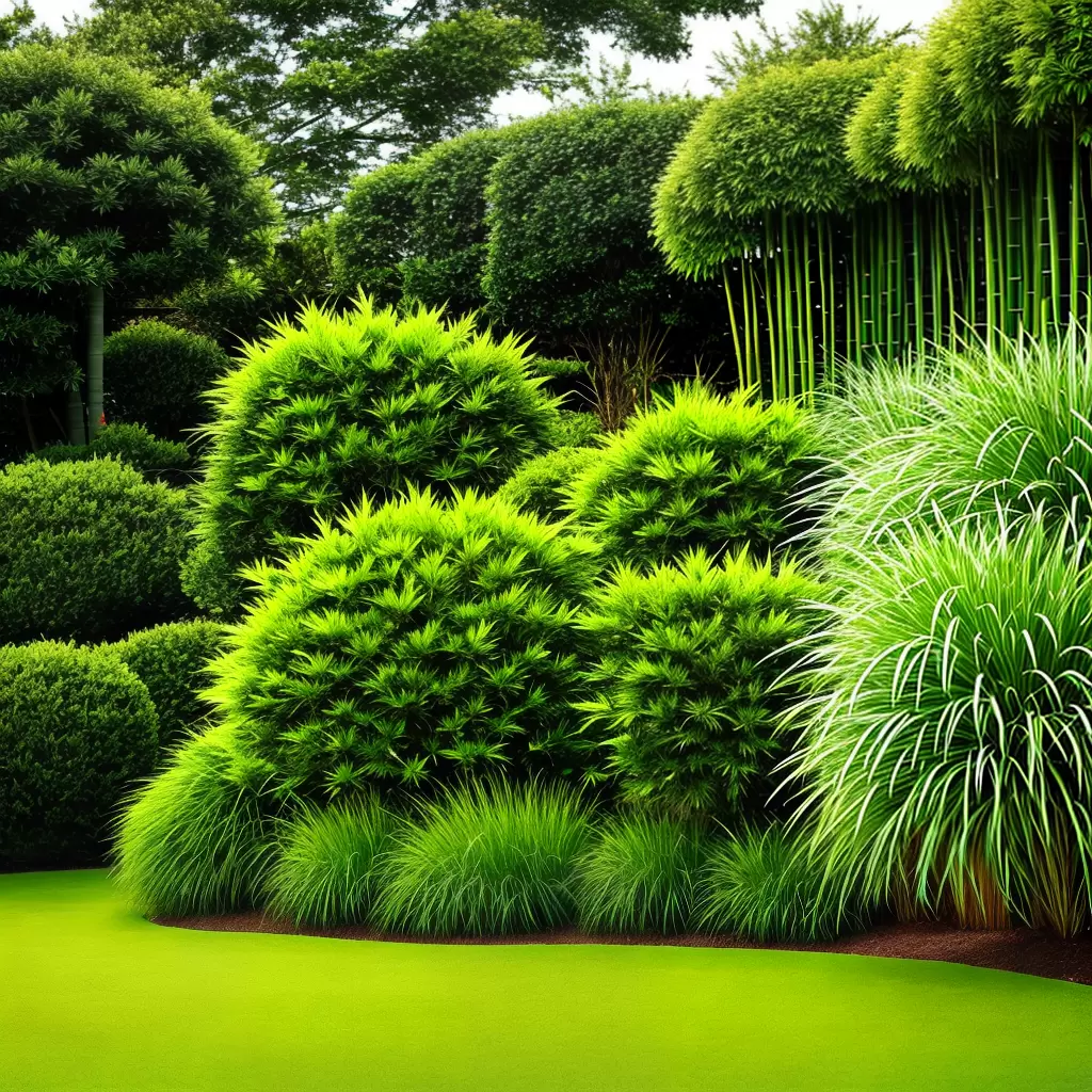 Fotos jardim vento bambu protecao planta