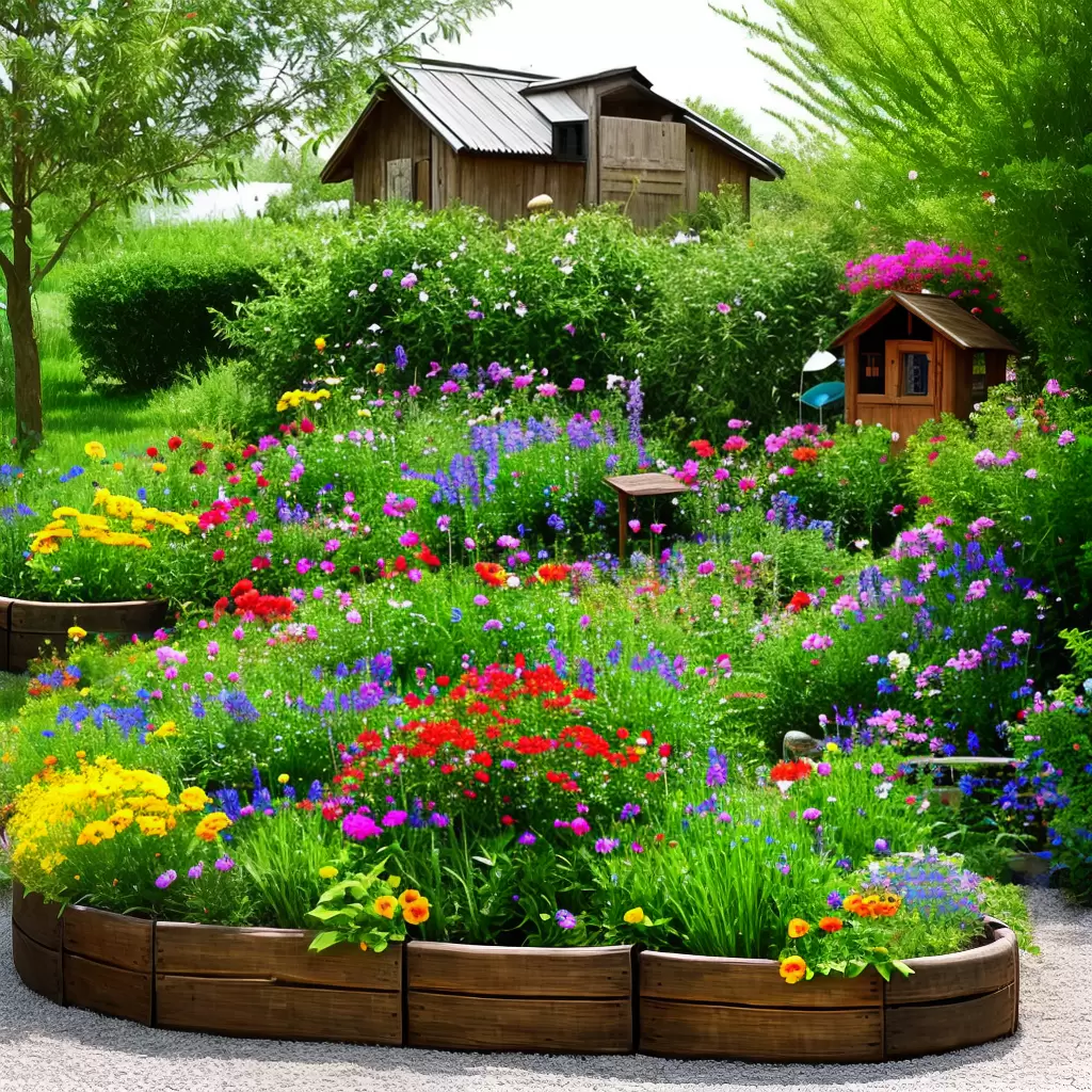 Fotos jardim colorido reciclado passarinho
