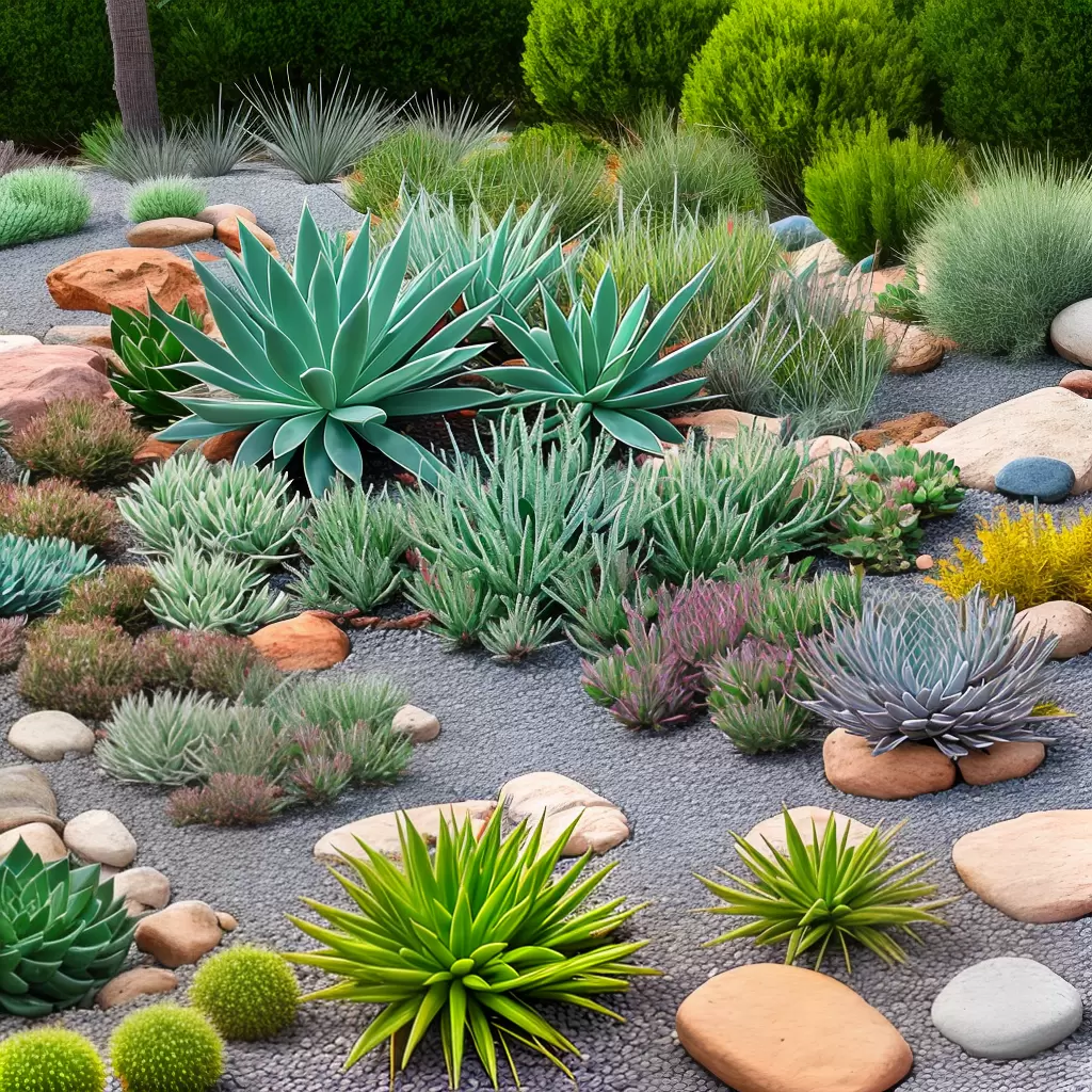 Fotos jardim suculentas geometrico pedras