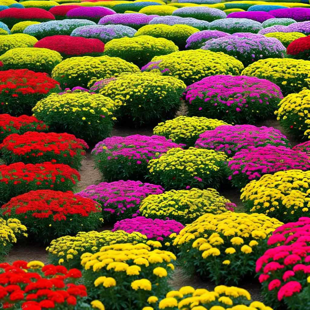 Fotos flores anuais coloridas sol brilhante
