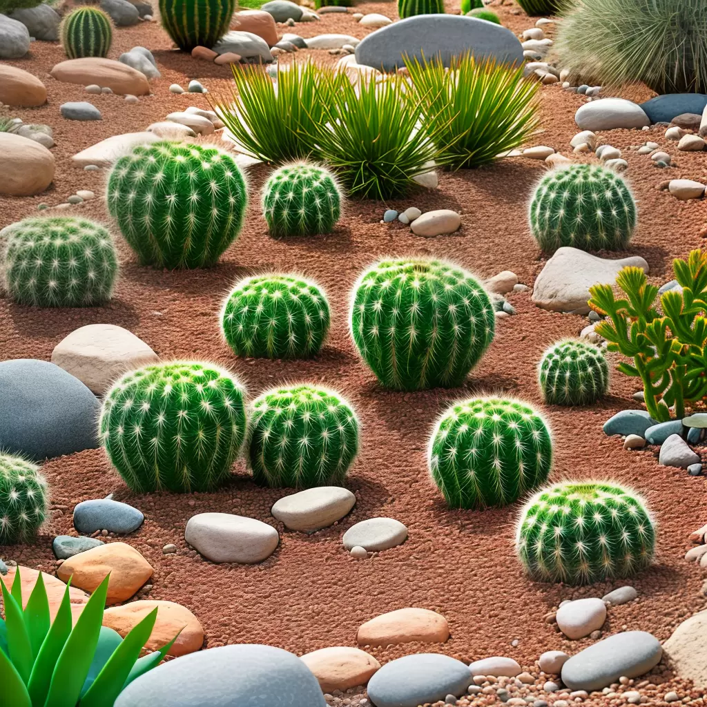 Fotos jardim cactos areia rochas
