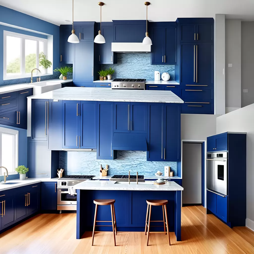 O Impacto do Azul Royal na Decoração da Cozinha