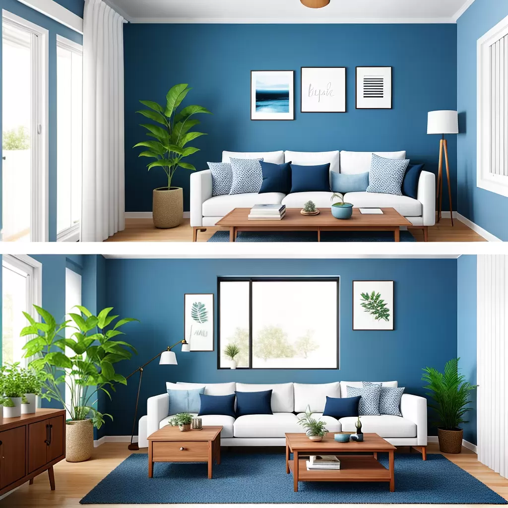 Fotos sala azul sofa branco madeira