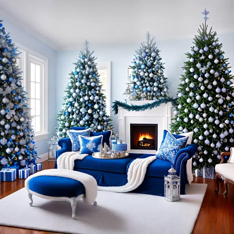 Azul Royal na Decoração de Natal: Ideias Inovadoras