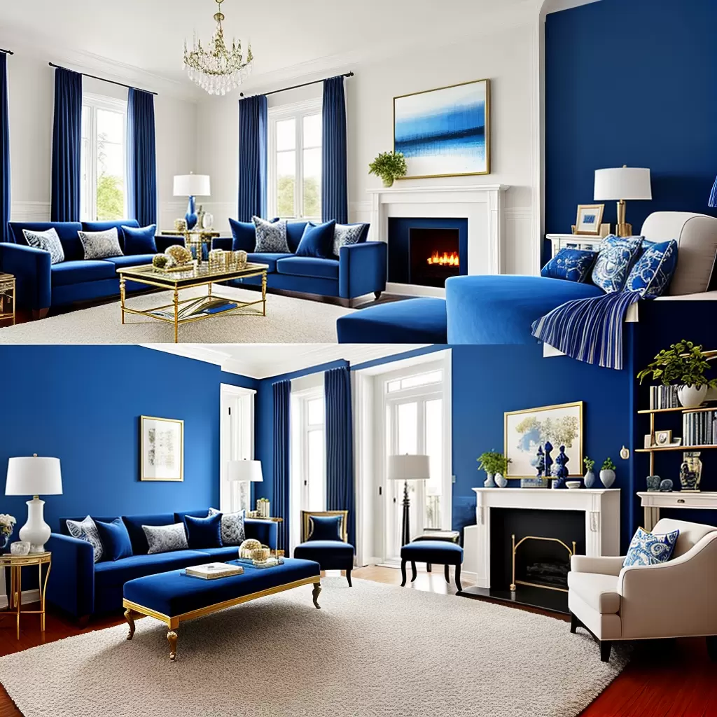 Fotos decoracao azul royal elegancia