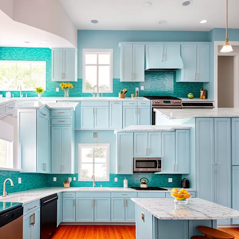 O Charme do Azul Celeste na Decoração da Cozinha