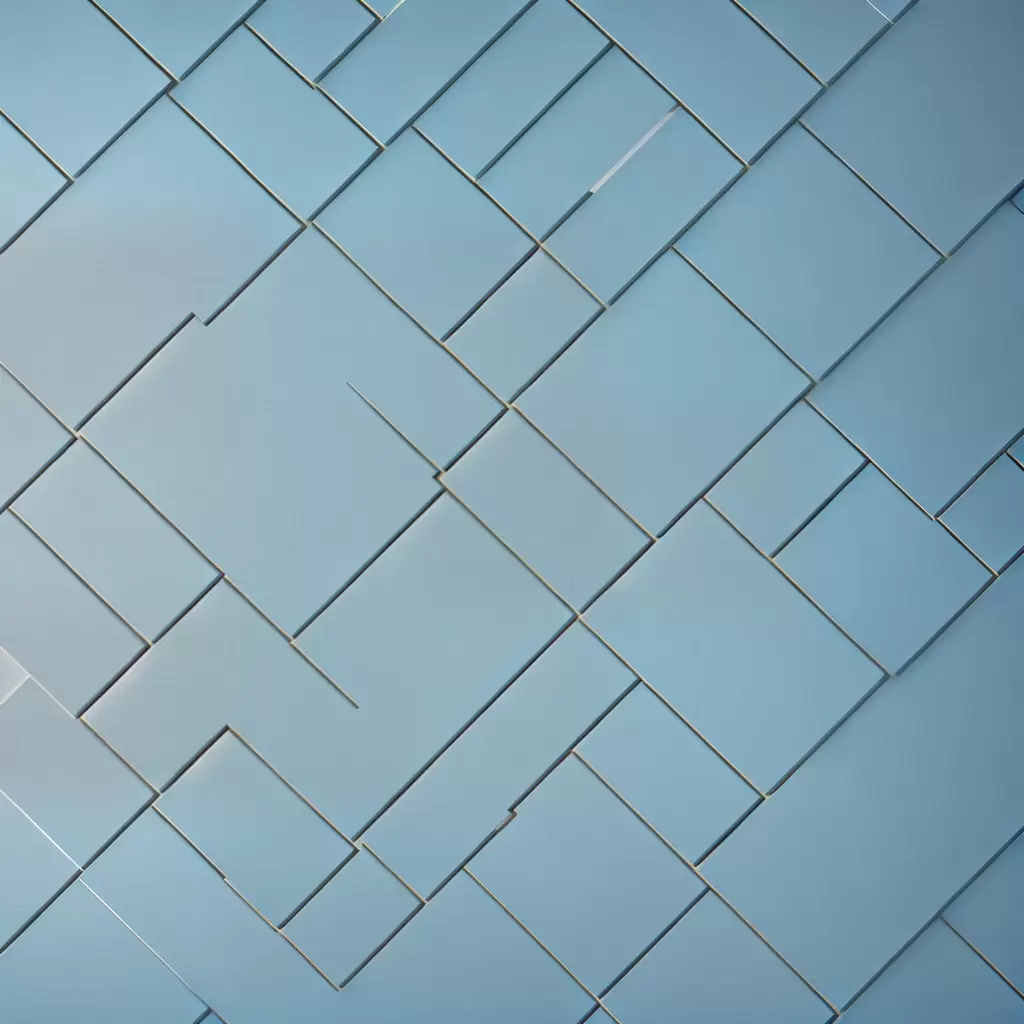 Fotos piso azul geometrico branco