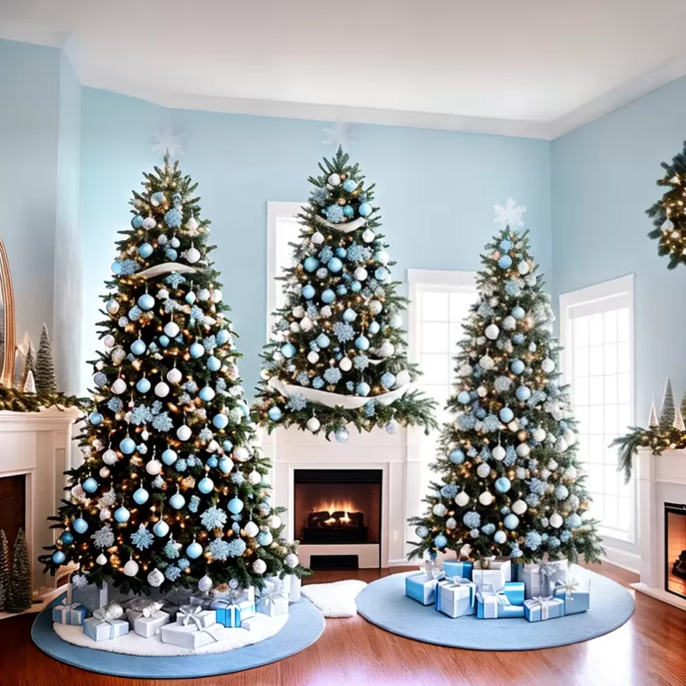 Azul Celeste na Decoração de Natal: Crie um Natal Tranquilo e Sereno