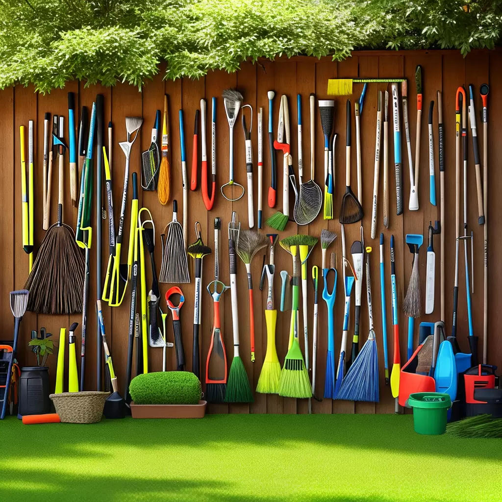 Fotos organizacao ferramentas jardim ecologico