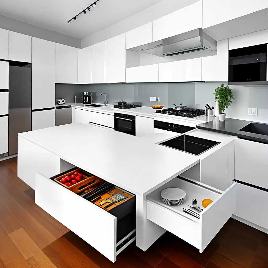 Fotos cozinha armazenamento branco moderno Fotos cozinha armazenamento branco moderno