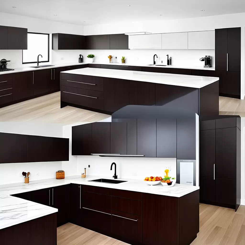Fotos cozinha moderna marmore madeira 1