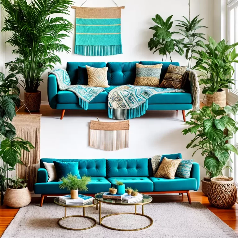 Azul Turquesa no Estilo Boho: Como Harmonizar