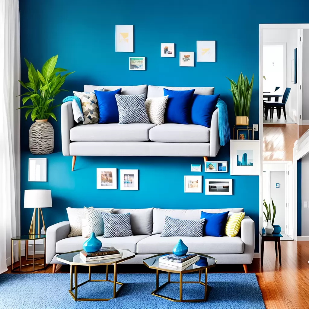 Fotos sofa azul royal decor moderno Fotos sofa azul royal decor moderno
