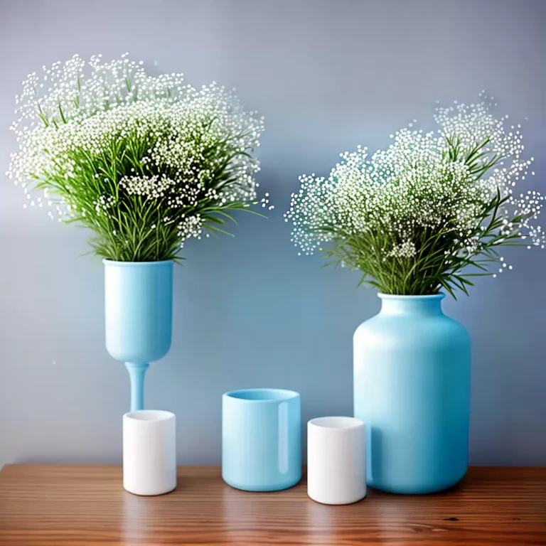 Passo a Passo para uma Decoração DIY em Azul Celeste