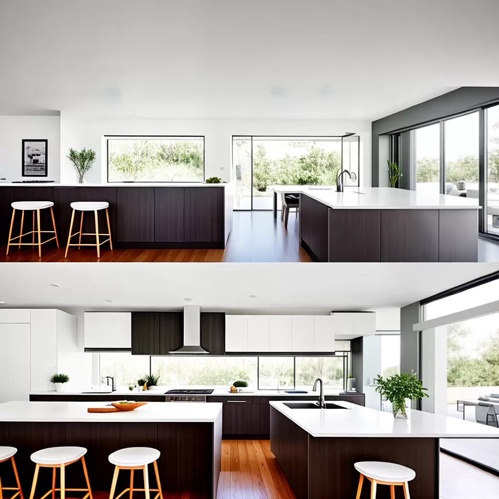 Fotos cozinha ilha moderna neutralidade